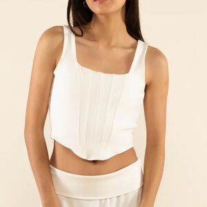 Edikted White corset top size M